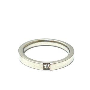 HARRY WINSTON PT950 Wedding Princess Cut Ring Pt950 Silver